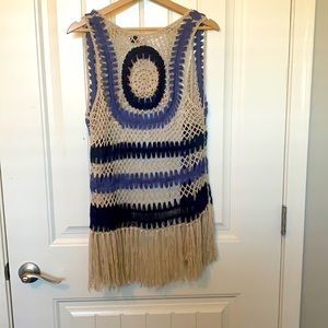 Love By Design crochet Bohemian sweater vest